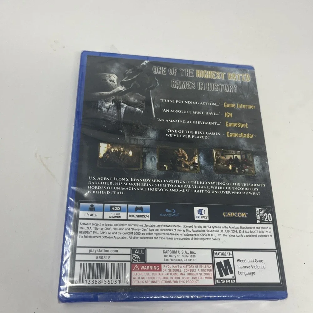 PS 4 Resident Evil 4 Capcom NEW SEALED